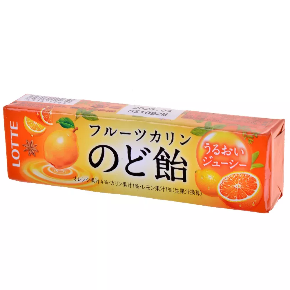 Леденцы Lotte со вкусом айвы, лимона и апельсина